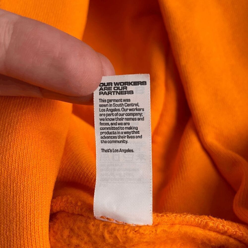 Original BTC DeGod Orange Hoodie Small - Picture 7 of 8